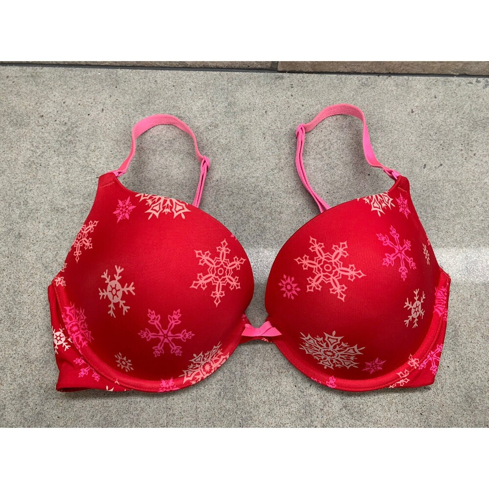 Victoria's Secret Womens Size 34dd Push Up Pigeonnant Lined Underwire Bra